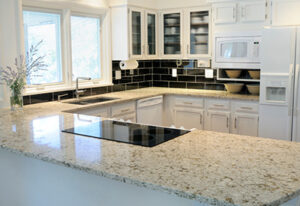 Quartz countertop in kitchen in Portland OR & Vancouver WA | Crowley's Granite