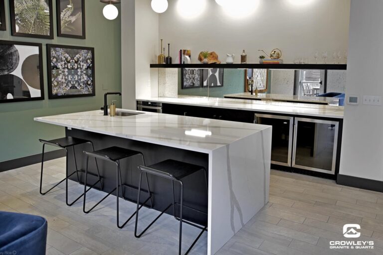 High-quality granite and quartz installation from Crowley's Granite and Quartz.