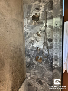 high quality marble shower walls for custom shower installation in Portland OR home