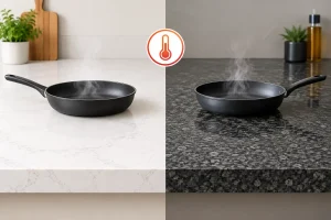 Quartz vs Granite Heat Resistance Compared