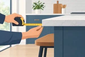 How to Measure Countertop Overhang Correctly