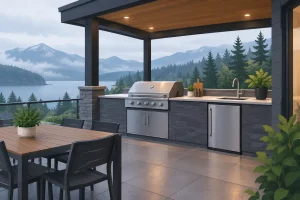 Outdoor Kitchens That Work in Northwest Weather